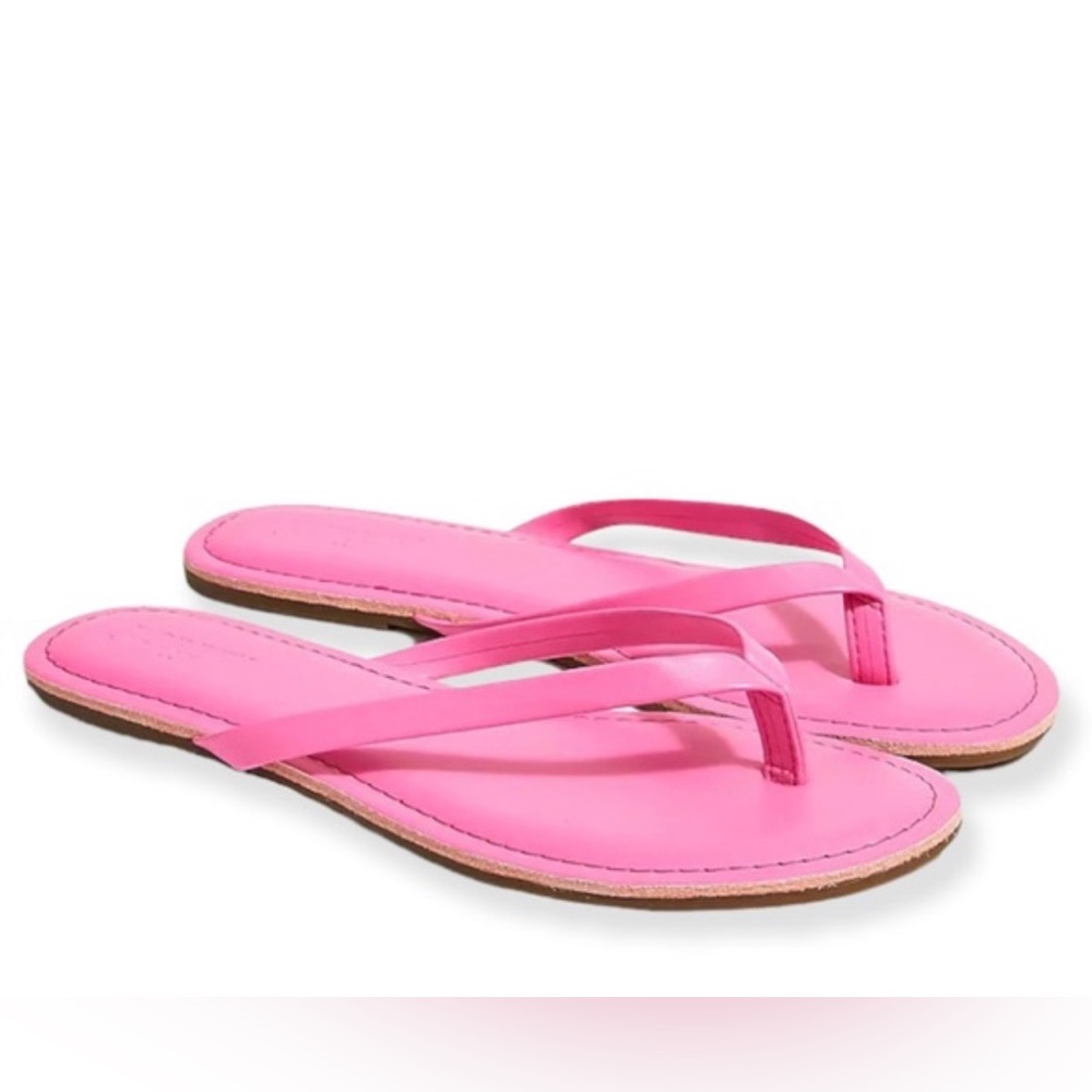 J Crew Easy Summer Flip Flop in hot pink